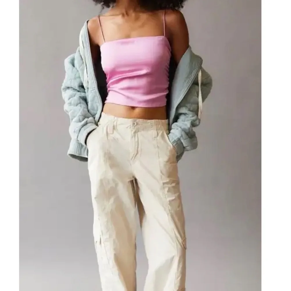 Urban Outfitters Satin Pink Tank Top Size Medium - Picture 2 of 3